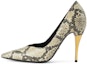 Buy (W) Gucci Kulit Stiletto 'Tan' 715145-UVE00-9719