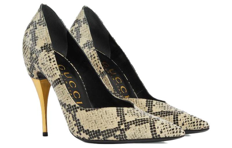 Lookbook (W) Gucci Kulit Stiletto 'Tan' 715145-UVE00-9719