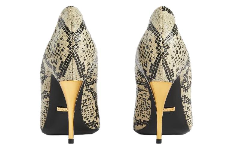 Purchase (W) Gucci Kulit Stiletto 'Tan' 715145-UVE00-9719