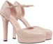 Order (W) Gucci Stiletto Kulit Tinggi 'Light Pink' 738027-C9D00-6705