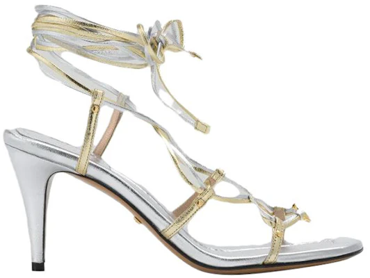 (W) Sandal Stiletto Tali Kulit Gucci 'Emas Perak' 738679-B8B20-8150 Order (W) Sandal Stiletto Tali Kulit Gucci 'Emas Perak' 738679-B8B20-8150