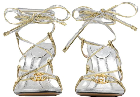 (W) Sandal Stiletto Tali Kulit Gucci 'Emas Perak' 738679-B8B20-8150 Shop (W) Sandal Stiletto Tali Kulit Gucci 'Emas Perak' 738679-B8B20-8150