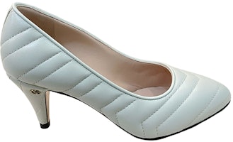 (W) Gucci Kulit Stiletto Putih 'Elegan Quilting' 658673-BKO00-9050 Order (W) Gucci Kulit Stiletto Putih 'Elegan Quilting' 658673-BKO00-9050