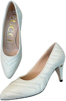 (W) Gucci Kulit Stiletto Putih 'Elegan Quilting' 658673-BKO00-9050 Lookbook (W) Gucci Kulit Stiletto Putih 'Elegan Quilting' 658673-BKO00-9050