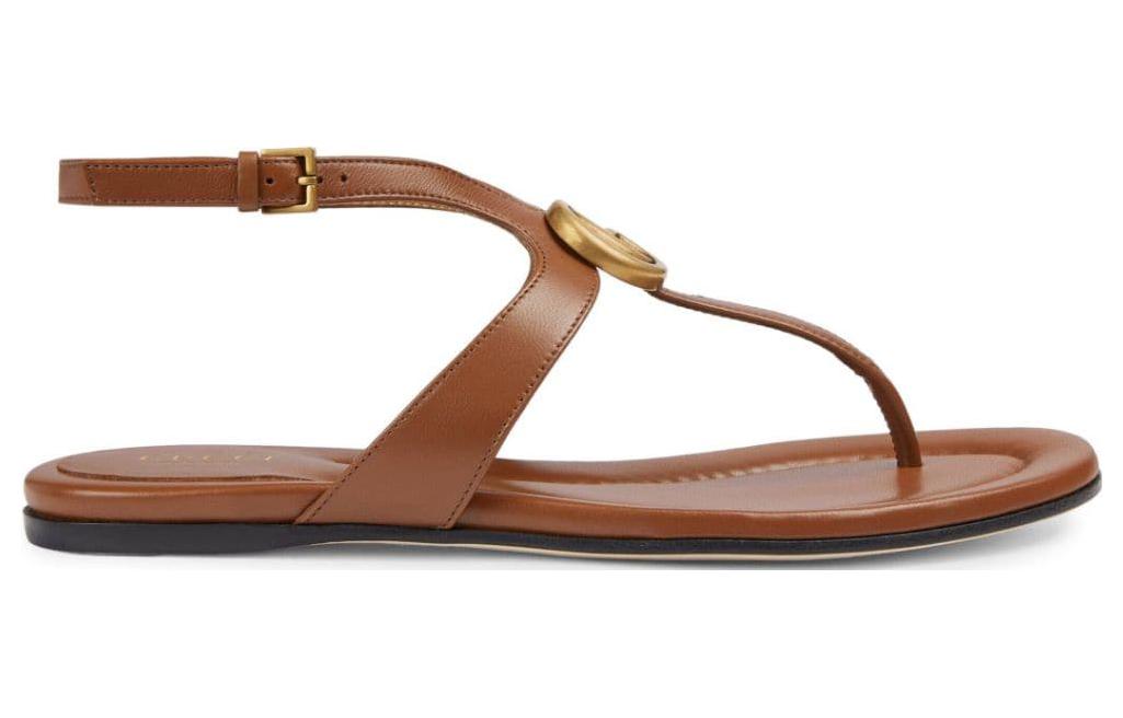 Order (W) Sandal Jepit Kulit Gucci 'Coklat' 746030-BKO00-2535