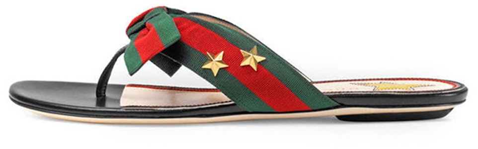 (W) Sandalias Gucci de Piel con Lazo y G-Thong 'Negro' 433565-H5QA0-8490 Buy (W) Sandalias Gucci de Piel con Lazo y G-Thong 'Negro' 433565-H5QA0-8490