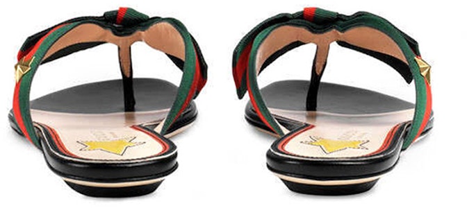 (W) Sandalias Gucci de Piel con Lazo y G-Thong 'Negro' 433565-H5QA0-8490 Shop (W) Sandalias Gucci de Piel con Lazo y G-Thong 'Negro' 433565-H5QA0-8490