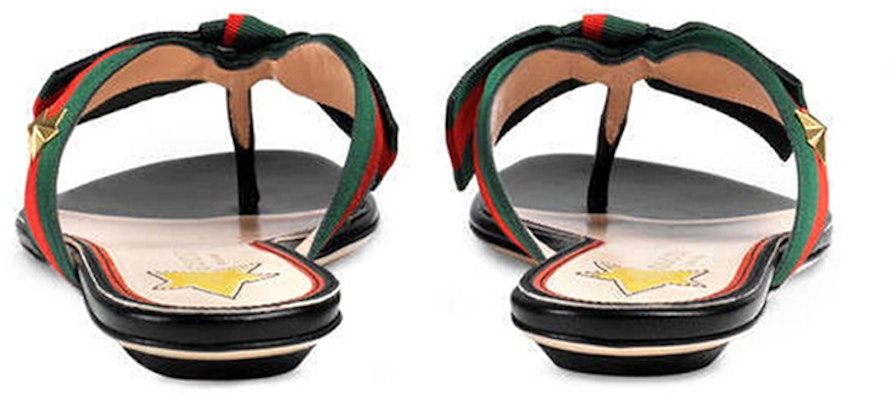 (Women) Gucci Web Bow Accent G-Thong Sandal 'Black' 433565-H5QA0-8490 Shop (Women) Gucci Web Bow Accent G-Thong Sandal 'Black' 433565-H5QA0-8490