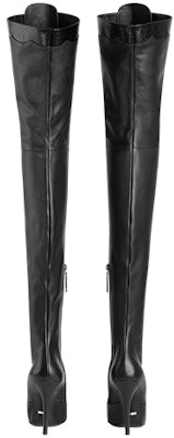 (Women) Gucci Leather Zippered Pointed High-Top Boots 'Black' 726079-AABEV-1000 Shop (Women) Gucci Leather Zippered Pointed High-Top Boots 'Black' 726079-AABEV-1000