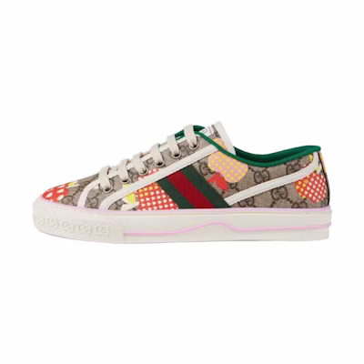 (W) Gucci Les Pommes Tennis 1977 'Beige ebony apple print'