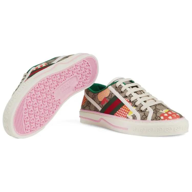 (W) Gucci Les Pommes Tennis 1977 'Beige ebony apple print' 圖 6