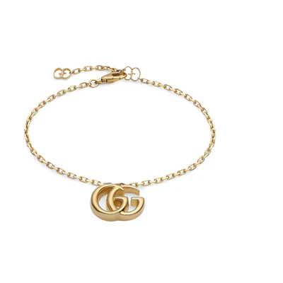 (Women) GUCCI Letter Logo 18K Gold Bracelet for Women - Gold. 501676J85008000