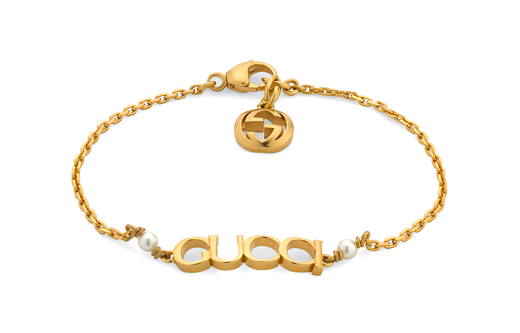 (Women) GUCCI Letter Logo Gold Metal Bracelet for Women. 776777I46208078