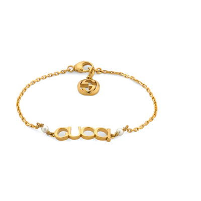 (Women) GUCCI Letter Logo Gold Metal Bracelet for Women. 776777I46208078