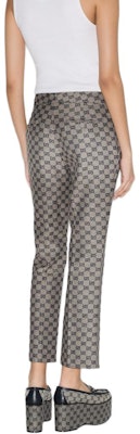 (W) GUCCI Lido Pantalones Casuales Beige Colorblock con Cremallera Frontal. 786389-ZAM7G-9082 Shop (W) GUCCI Lido Pantalones Casuales Beige Colorblock con Cremallera Frontal. 786389-ZAM7G-9082