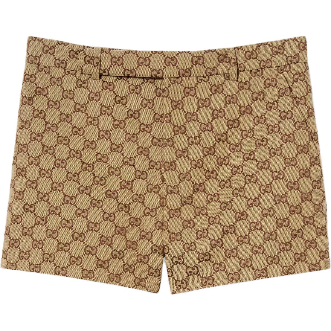 (Women) GUCCI Lido Monogram Mini Canvas Casual Shorts . 788906-Z7ADE-2190