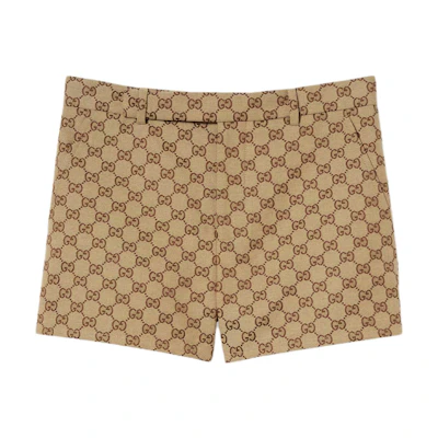 (Women) GUCCI Lido Monogram Mini Canvas Casual Shorts . 788906-Z7ADE-2190