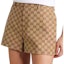 Shop (W) GUCCI リド モノグラム ミニ キャンバス カジュアルショーツ. 788906-Z7ADE-2190