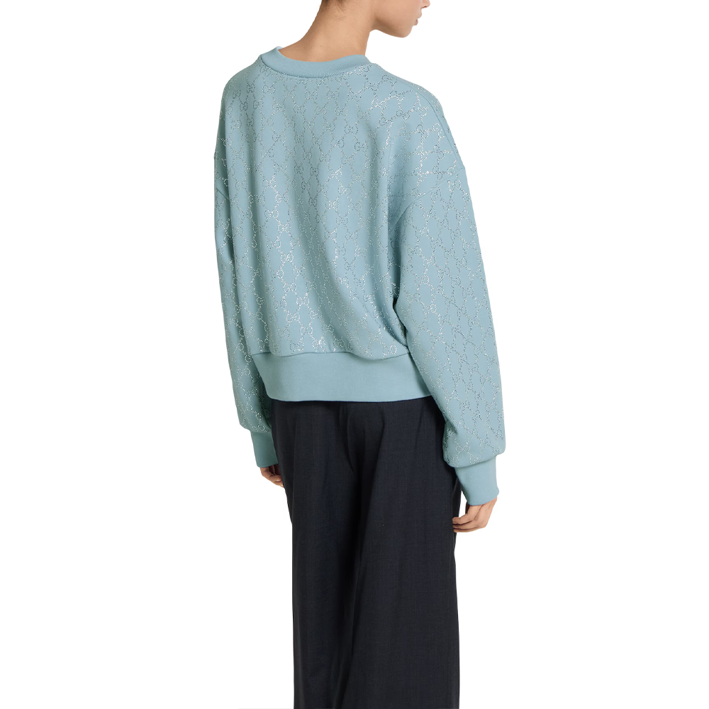 Shop (W) Gucci 淺藍水晶棉質連帽衫 FW25 初秋系列 837931-XJHGD-4553