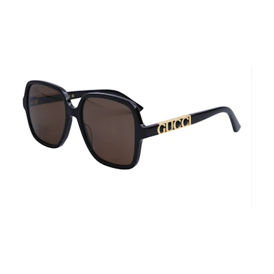 (Women) GUCCI Lightweight Black Square Frame Sunglasses. GG1189S-001