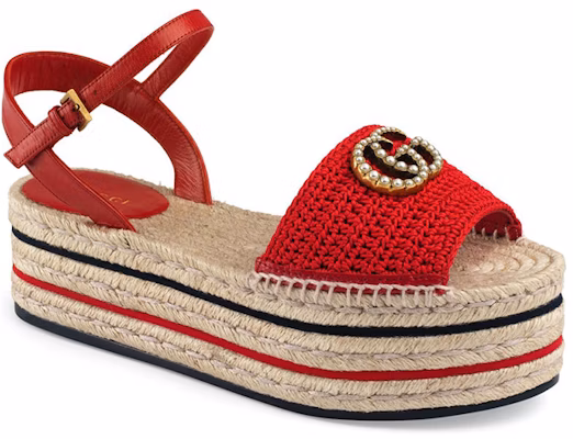 (W) Sandalia Gucci Lilibeth GG Plataforma Espadrille 'Rojo' 551880-9SR30-6465 Order (W) Sandalia Gucci Lilibeth GG Plataforma Espadrille 'Rojo' 551880-9SR30-6465