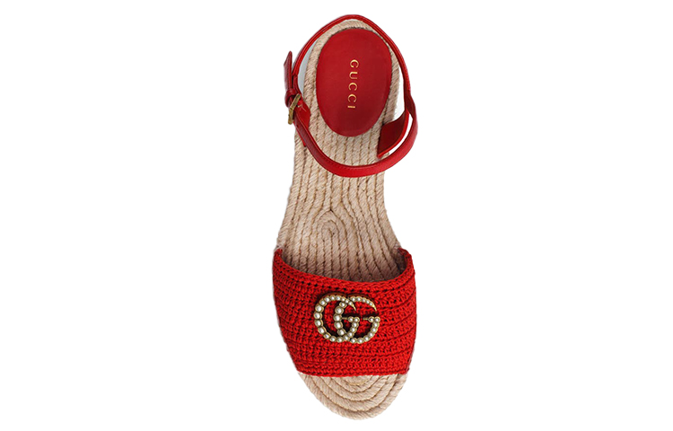 Lookbook (W) Sandal Espadrille Platform Gucci Lilibeth GG 'Merah' 551880-9SR30-6465