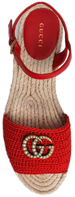 (W) Sandalia Gucci Lilibeth GG Plataforma Espadrille 'Rojo' 551880-9SR30-6465 Lookbook (W) Sandalia Gucci Lilibeth GG Plataforma Espadrille 'Rojo' 551880-9SR30-6465
