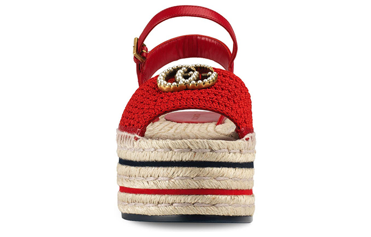 Shop (W) Sandal Espadrille Platform Gucci Lilibeth GG 'Merah' 551880-9SR30-6465