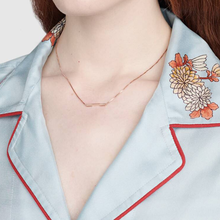 (Women) GUCCI Link to Love 18K Gold Necklace Rose Gold for Women. 662108-J8500-5702 圖 6