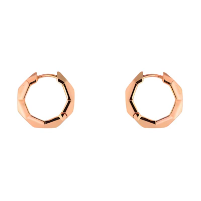(Women) GUCCI Link to Love 18K Rose Gold Hoop Earrings for Women - Rose Gold Color 786727J85005702