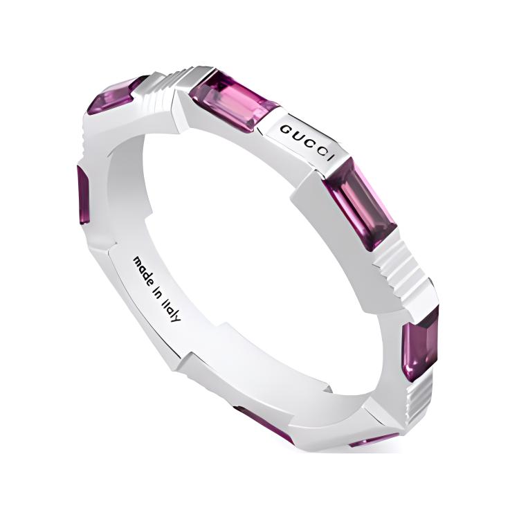(Women) GUCCI Link to Love 18K White Gold  Ring Silver. YBC662256001