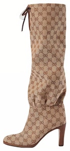 (W) Gucci Lisa GG帆布中跟靴 '米色乌木' 551149-KY9V0-9770 Buy (W) Gucci Lisa GG帆布中跟靴 '米色乌木' 551149-KY9V0-9770