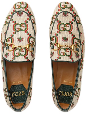 (W) Gucci Loafer 'Beige Hijau Centennial' 678433-UMB60-9660 Shop (W) Gucci Loafer 'Beige Hijau Centennial' 678433-UMB60-9660