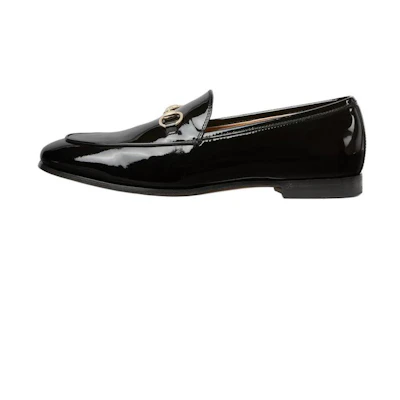 (W) Gucci Loafer 'Black Patent Leather Horsebit'