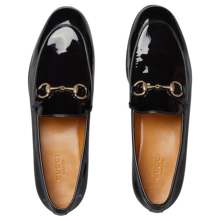 Shop (W) Gucci Loafer 'Kulit Hitam Patent Horsebit' 786016-AAA0P-1000