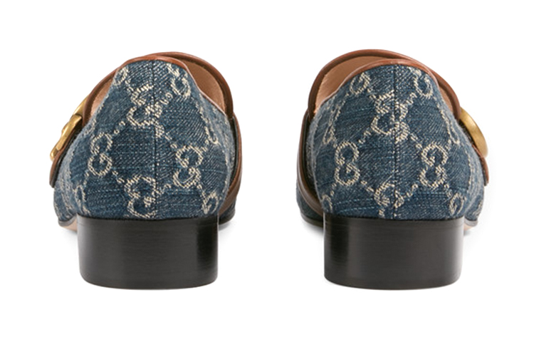 Purchase (W) (女性用) グッチローファー 'ブルーデニム' 647666-2KQ60-4462 647666-2KQ60-4462