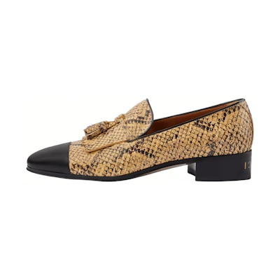 (W) Gucci Loafer 'Brown Snakeskin'