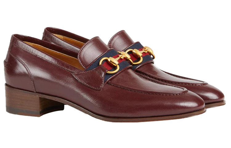 (W) Gucci Loafer 'Dark Red Horsebit Ribbon' 圖 2