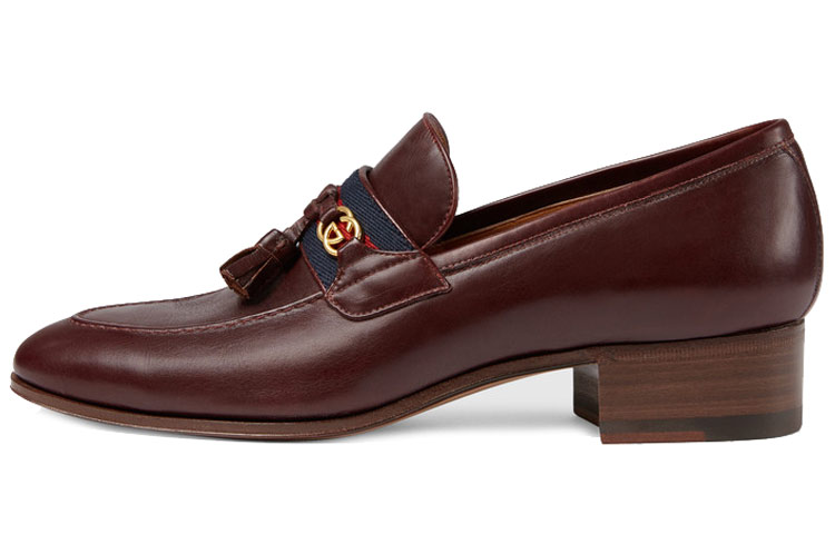 (Women) Gucci Loafer 'Double G Burgundy Leather' 624316-1W610-2260