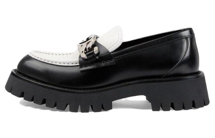 (Women) Gucci Loafer 'Interlocking G - Black Off White' 756401-DS8J0-1072