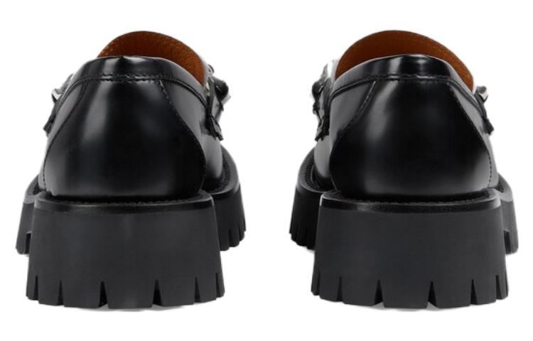 Shop (W) Loafer Gucci 'Interlocking G - Hitam Putih Pudar' 756401-DS8J0-1072