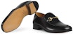 Gucci Horsebit Slip On Loafer 'Warna Emas Kulit Hitam' 526297-D3V00-1000