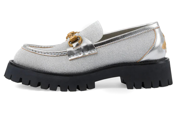 (Women) Gucci Loafer 'Silver' 653884-HW940-8106