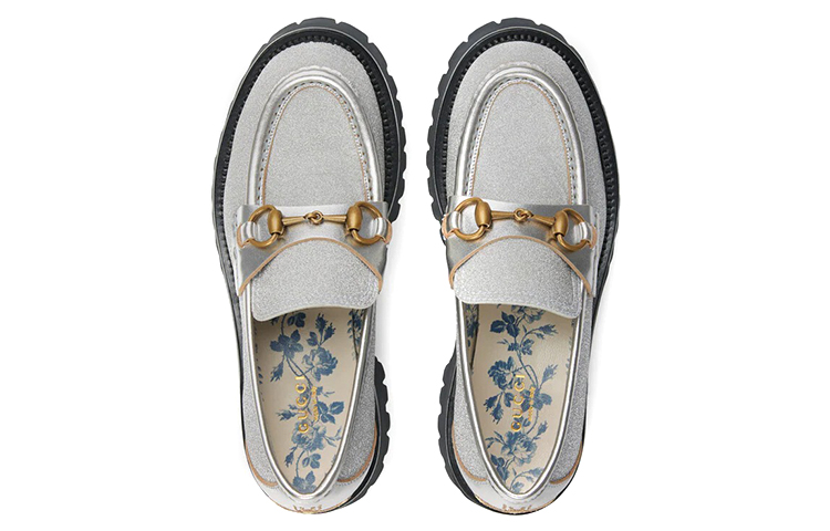 Lookbook (W) Gucci Loafer ''Silber'' 653884-HW940-8106