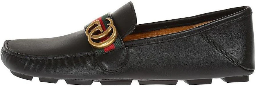 (W) グッチ ストライプ ウェブ ローファー (黒) 450891-DTM10-1060 Buy (W) グッチ ストライプ ウェブ ローファー (黒) 450891-DTM10-1060