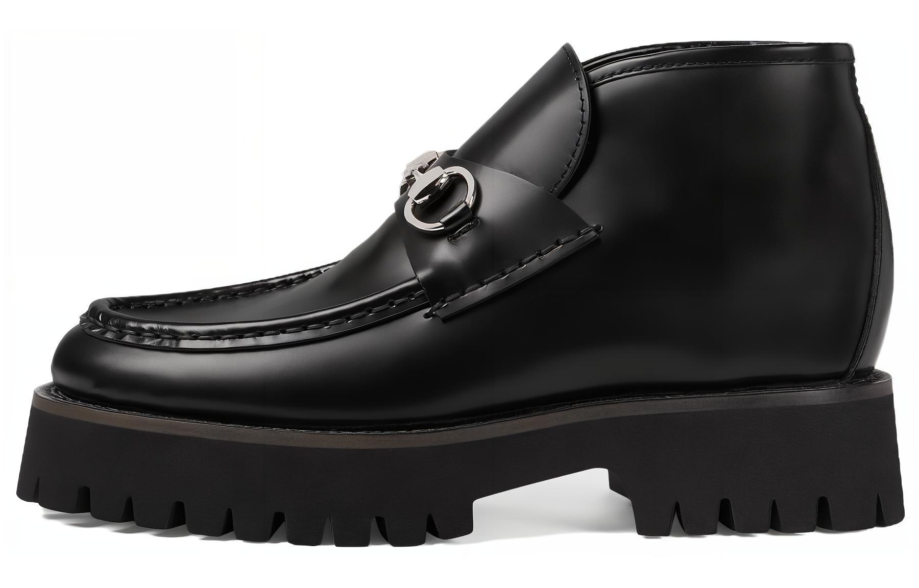 (Women) Gucci Loafer 'Thick Bottom Black' 764204-DS800-1000