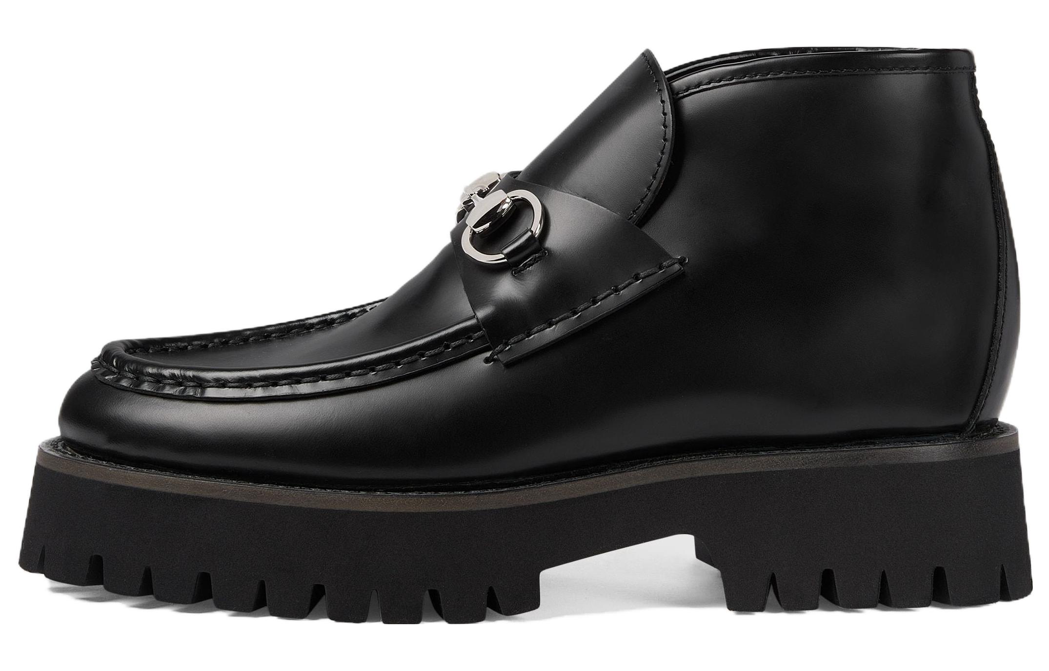 Buy (W) グッチ 厚底ローファー 黒 (Gucci Atsuzoko Rōfā Kuro) 764204-DS800-1000