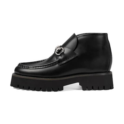 (W) Gucci Loafer 'Thick Bottom Black'