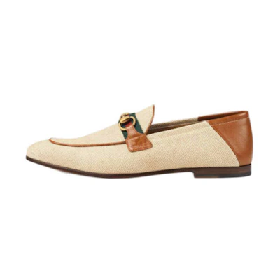 (W) Gucci Loafer 'Vintage Canvas Light Brown'