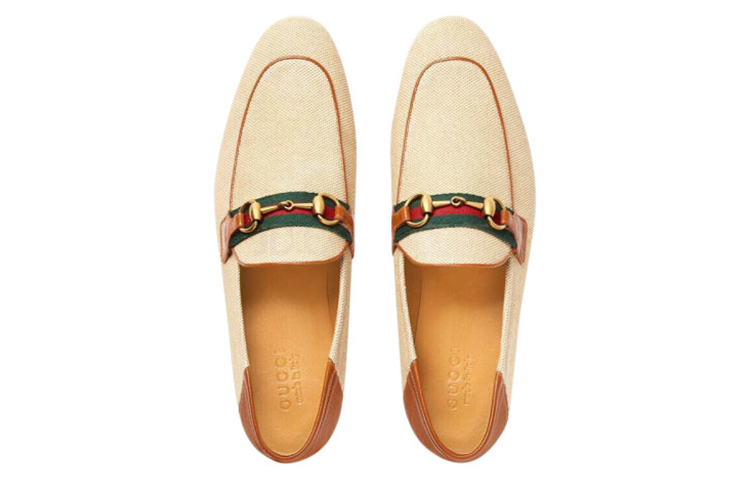Purchase (W) Mocasín Gucci 'Lienzo Vintage Marrón Claro' 581514-98B10-9780
